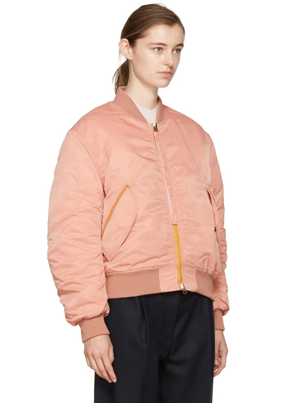 Acne Studios Pink Clea Bomber Jacket 飞行员夹克