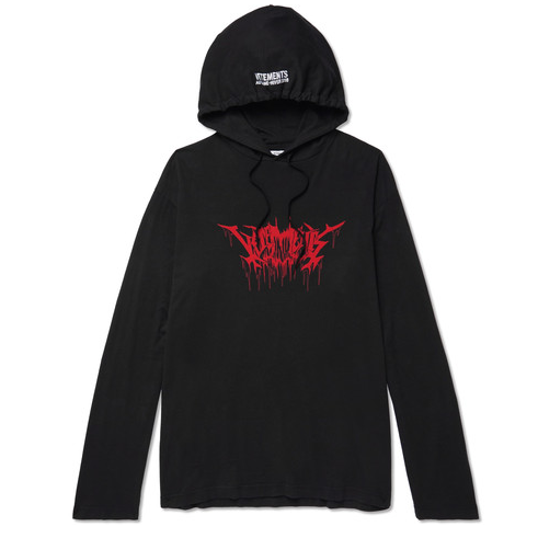 【黑色星期五】Vetements Metal Printed 棉毛连帽衫