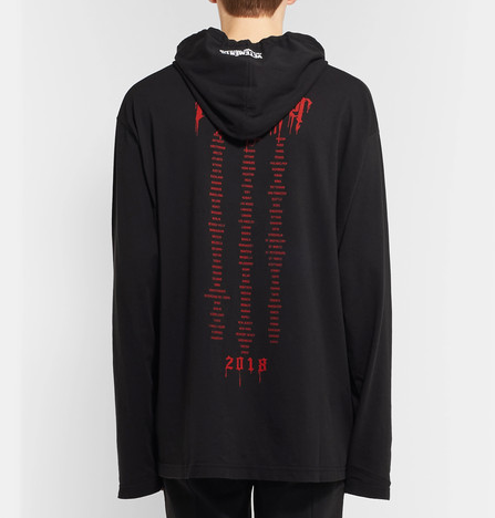 【黑色星期五】Vetements Metal Printed 棉毛连帽衫