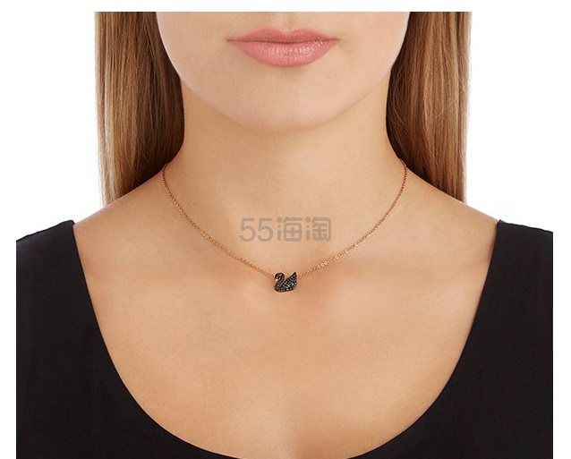 【黑色星期五！】SWAROVSKI 施华洛世奇 黑天鹅项链 小号