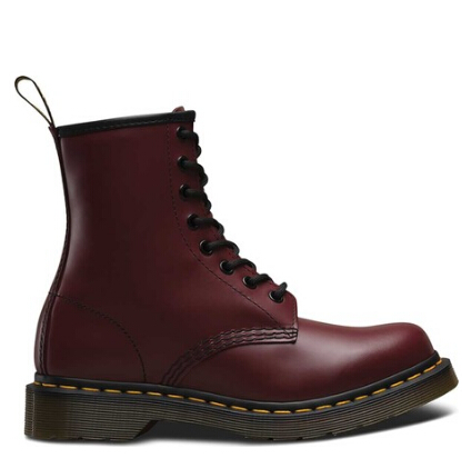 码全，新低价~~Dr. Martens 1460 8-Eye Boot W 酒红马丁靴 