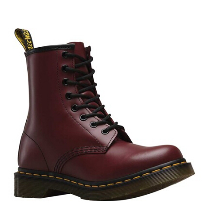 码全，新低价~~Dr. Martens 1460 8-Eye Boot W 酒红马丁靴 