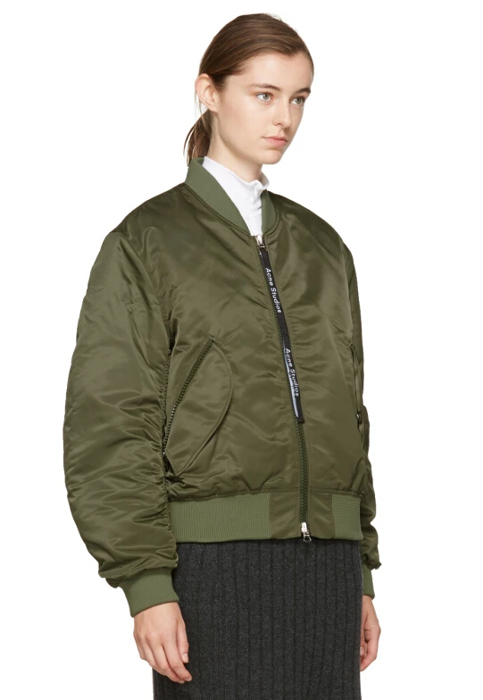 Acne Studios Green Clea Bomber Jacker 军绿色飞行员夹克