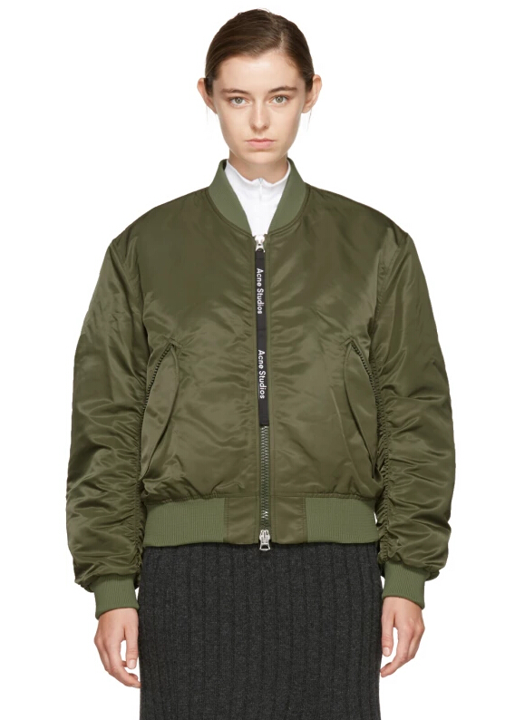 Acne Studios Green Clea Bomber Jacker 军绿色飞行员夹克