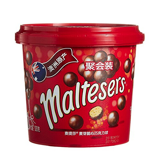 限时秒杀！麦丽素鼻祖！Maltesers 麦提莎 麦丽素 麦芽脆心牛奶巧克力桶装520g