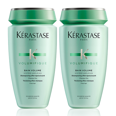 细软扁塌发质救星！6.5折+立减！Kerastase 卡诗丰凝充盈洗发水 250ml×2