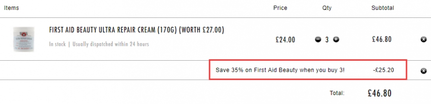 【随时失效】3件6.5折！First Aid Beauty *面霜 170g