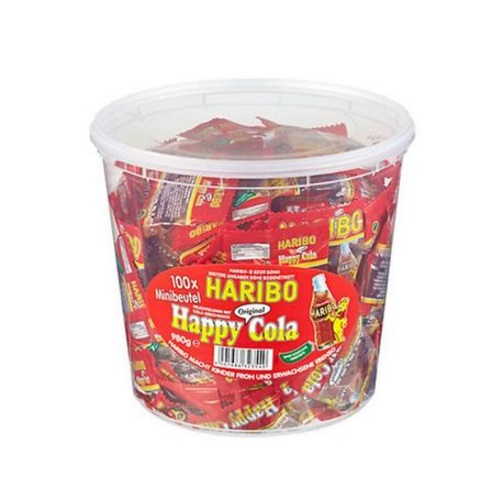 【立减5欧】Haribo 哈瑞宝 欢乐可乐橡皮软糖 100包 980g 