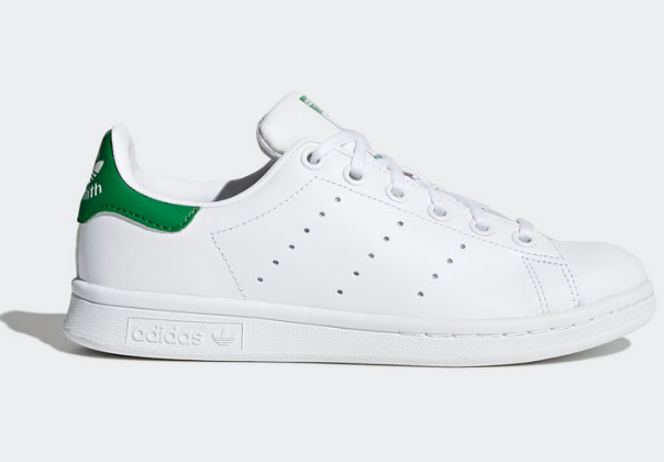 小绿尾额外7折，还有6码！Adidas Originals 三叶草 Stan Smith 大童款运动鞋 