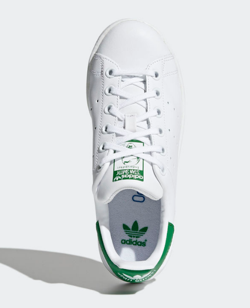 小绿尾额外7折，还有6码！Adidas Originals 三叶草 Stan Smith 大童款运动鞋 