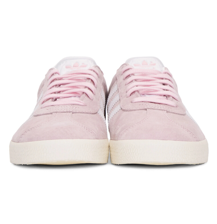 6.5、7有码~~adidas Originals Pink Suede Gazelle OG Sneakers 女款粉色运动鞋