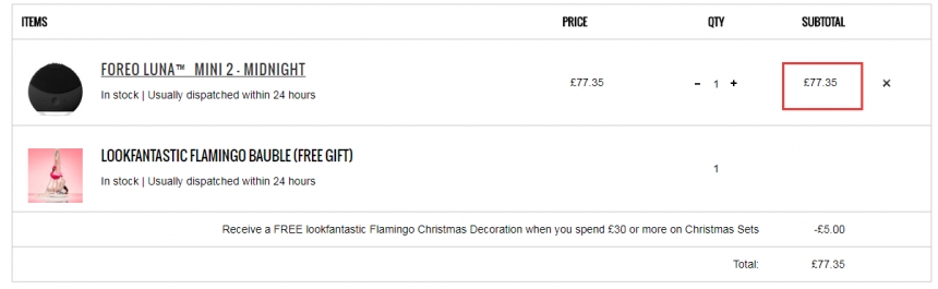 Lookfantastic：FOREO 洗脸仪 MINI2 等好用爆品