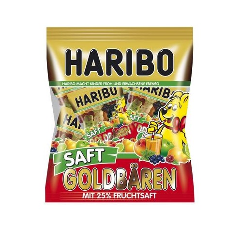 【立减5欧+免邮中国】Haribo 哈瑞宝 小金熊果汁夹心混合水果味橡皮软糖 220g 