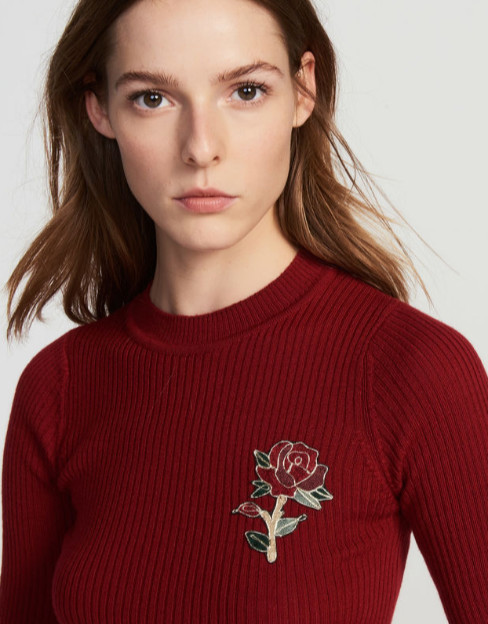 Sandro Flower Patch 毛衣