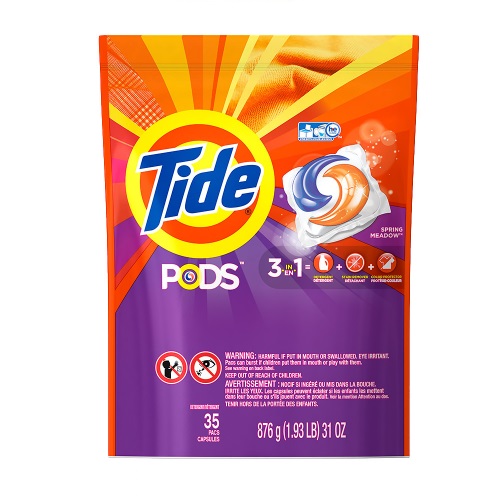 【节日特惠】Tide 汰渍 PODS 3效合1果冻洗衣球 春草味 35个装  清洁+去污+护色 