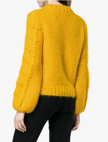 Ganni Yellow Julliard Knitted Jumper 黄色针织毛衣