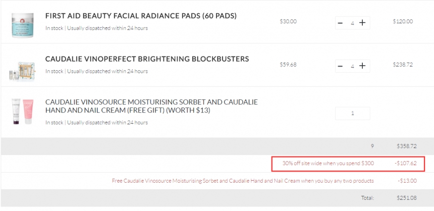 【55专享】SkinStore：Caudalie大葡萄喷雾、Erno Laszlo豆腐霜、*美人修复霜等秋冬必备护肤品