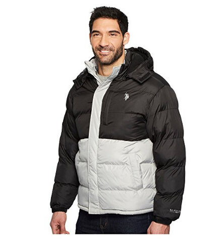 U.S. POLO ASSN. Color Block Short Bubble Jacket 男款拼色棉服