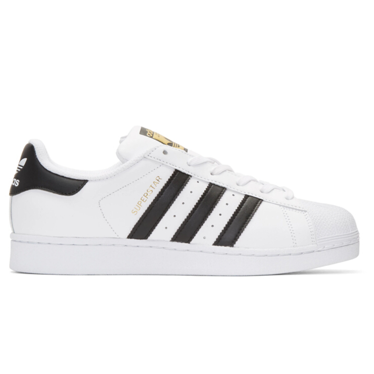 码全~~adidas Originals White & Black Superstar Sneakers 男款小白鞋