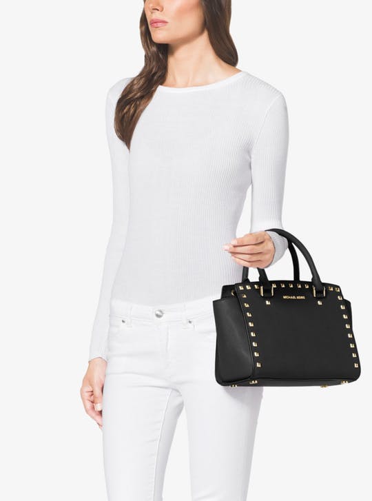 MICHAEL KORS  中号 Selma 铆钉装饰耳朵包