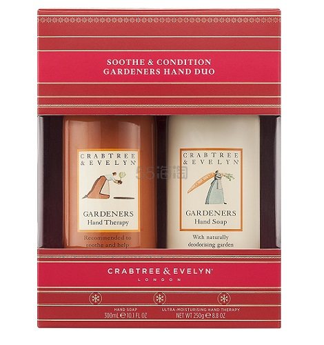 【中亚Prime会员】Crabtree&Evelyn 瑰柏翠 园艺大师护手霜250g+洗手液300ml