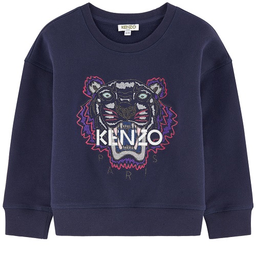 【5折】亲子装必备！KENZO kids 高田贤三 儿童虎头衫 深蓝色