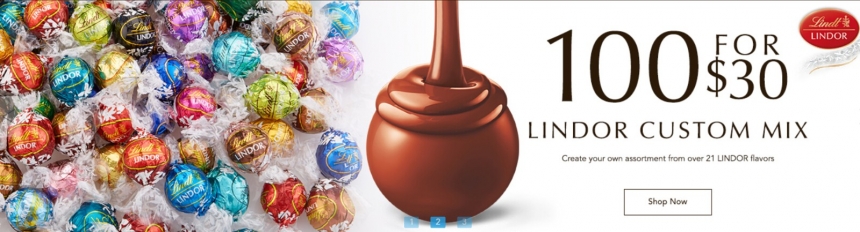 【平均每个仅要$0.3】Lindt 瑞士莲 Lindor 软心巧克力自选包 25种口味组合 100个装