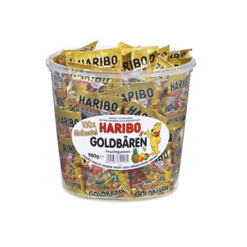 【圣诞狂欢】Haribo 哈瑞宝 迷你独立小包装小熊软糖 1桶  