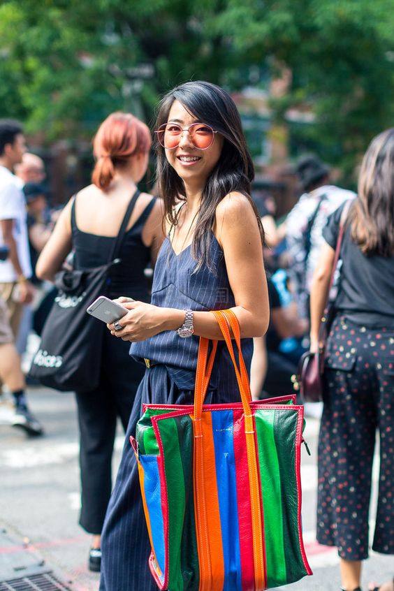 博主同款 Balenciaga 巴黎世家 Bazar 中号彩色购物袋