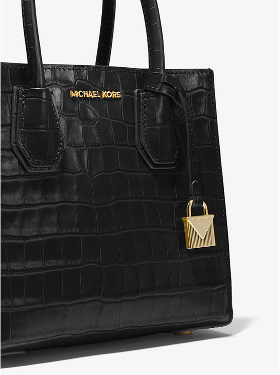 质感出众！MICHAEL KORS 中号 Mercer 鳄*纹手提斜挎包