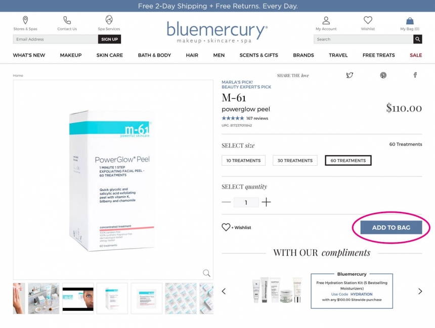 Bluemercury ：祖马龙、海蓝之谜、NARS、YSL等大牌全场