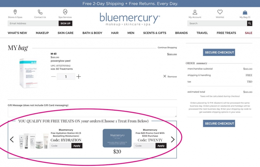 Bluemercury ：祖马龙、海蓝之谜、NARS、YSL等大牌全场