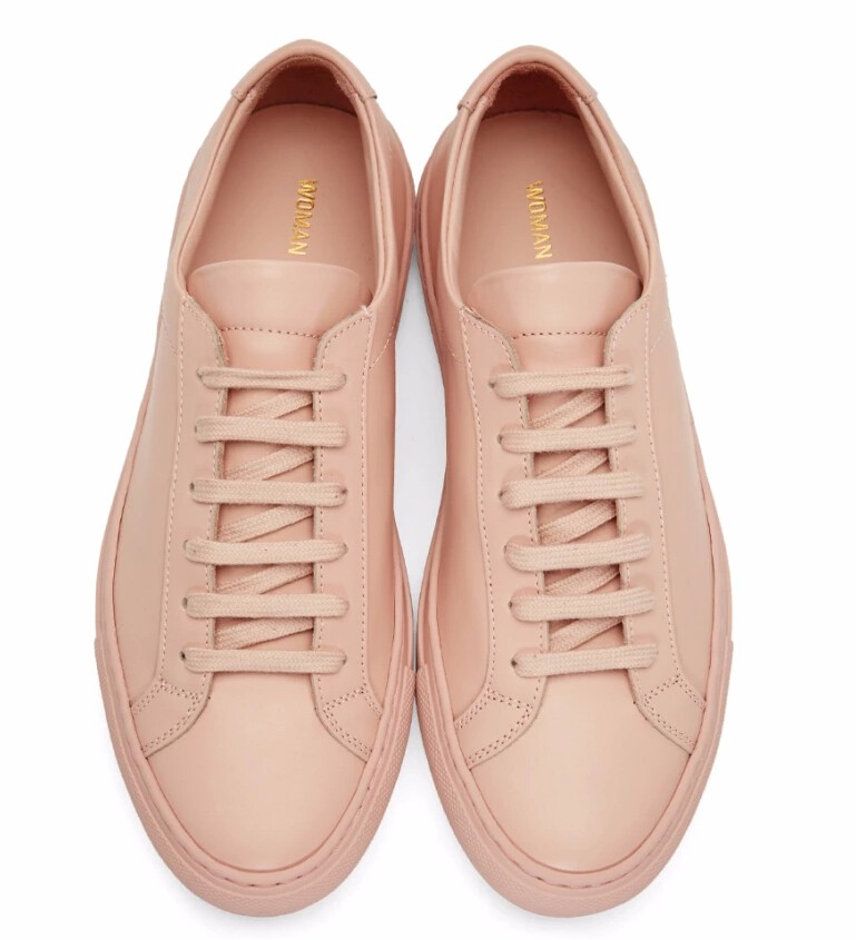 Woman by Common Projects 女款粉色运动鞋