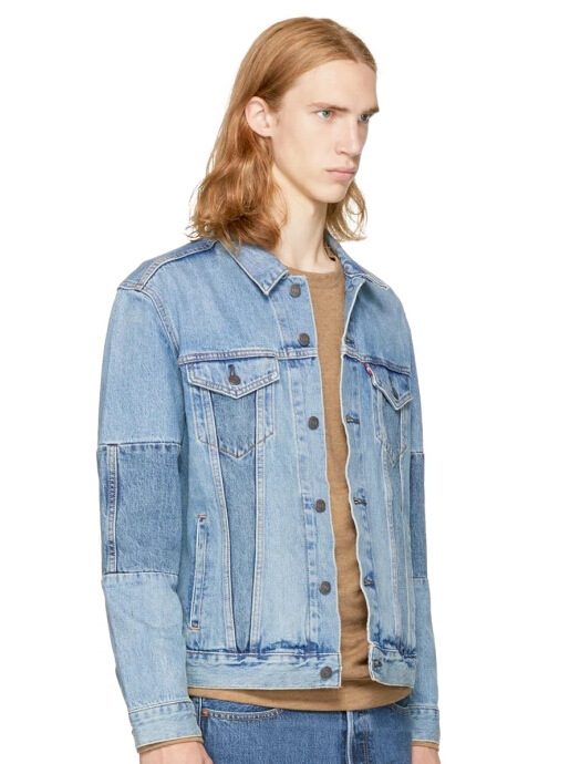 Levi's Blue Denim Altered Trucker Jacket 男款牛仔外套