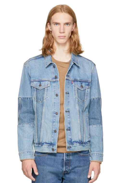 Levi's Blue Denim Altered Trucker Jacket 男款牛仔外套