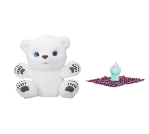 【送给孩子的圣诞礼物！】Hasbro Furreal Friends Snifflin Sawyer 北极熊毛绒玩具
