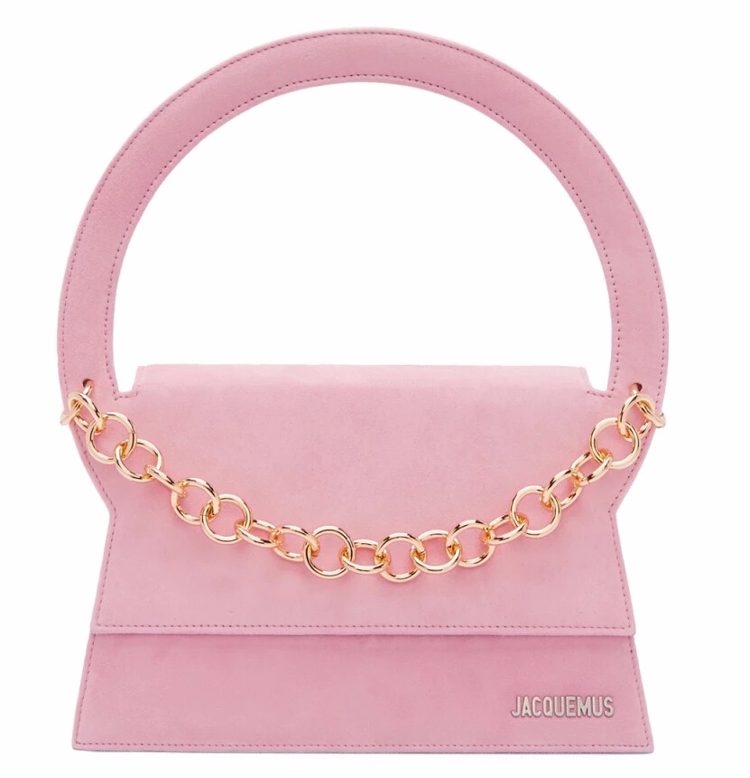 *后一只~Jacquemus Pink 'Le Sac Rond' Bag 粉色手袋