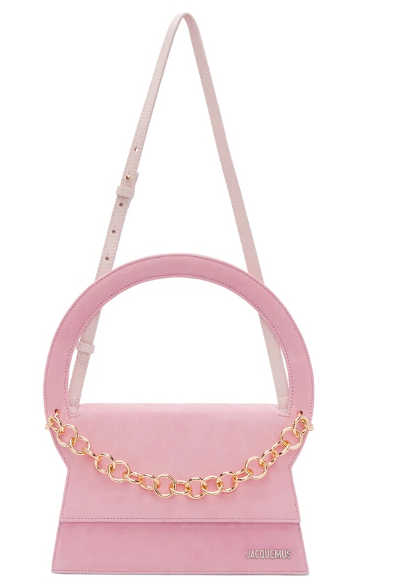 *后一只~Jacquemus Pink 'Le Sac Rond' Bag 粉色手袋