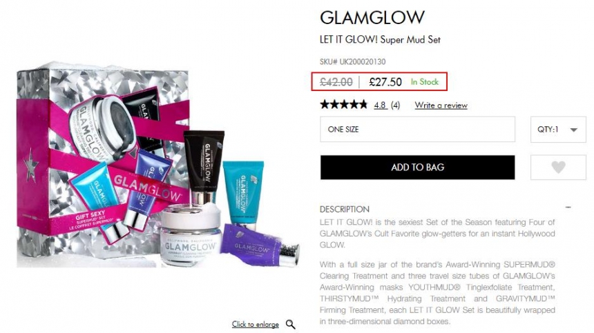 6.5折！GLAMGLOW 格莱魅 节日发光面膜套装 