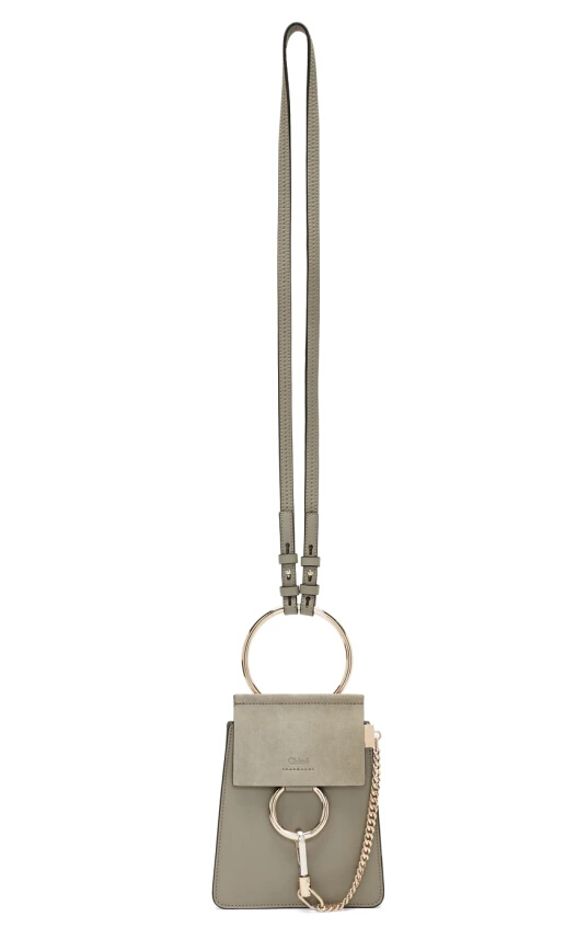 Chloé Grey Mini Faye Bracelet Bag 灰色迷你单肩包