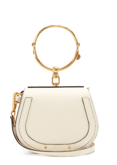 郑秀妍 同款 CHLOÉ  Nile small leather and suede cross-body bag 当红包包