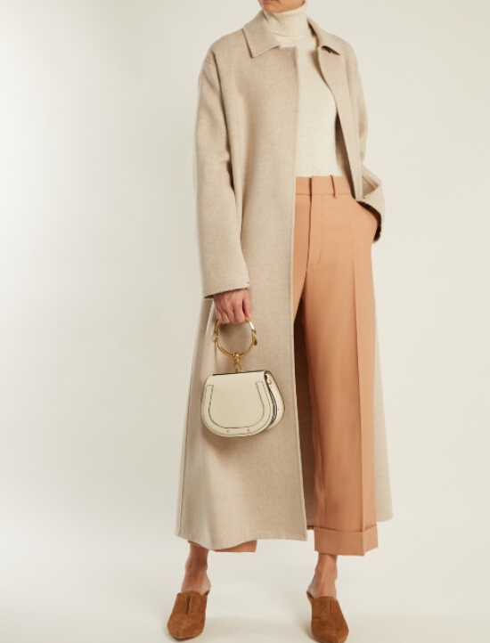 郑秀妍 同款 CHLOÉ  Nile small leather and suede cross-body bag 当红包包