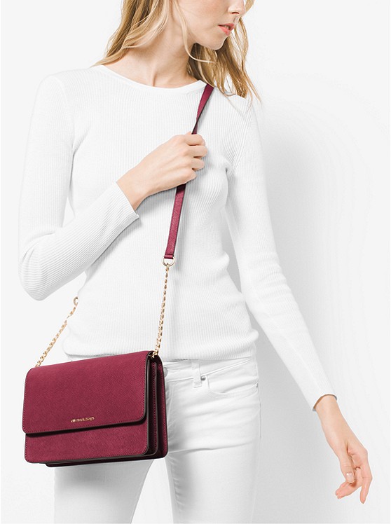 Michael Kors 迈克高仕 Daniela 大号十字纹牛皮链条包
