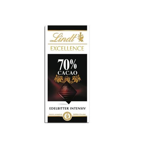 低门槛免邮中国！Lindt 瑞士莲 特醇70%可可黑巧克力 100g