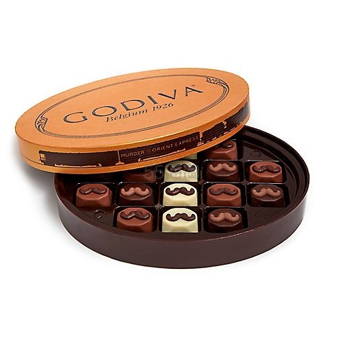 【5折】Godiva 歌帝梵 巧克力礼盒 《东方快车谋杀案》特别版 3种口味 16块装