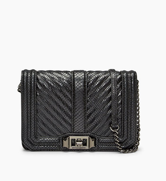 Rebecca Minkoff 瑞贝卡 SMALL LOVE 小号蛇皮纹链条包