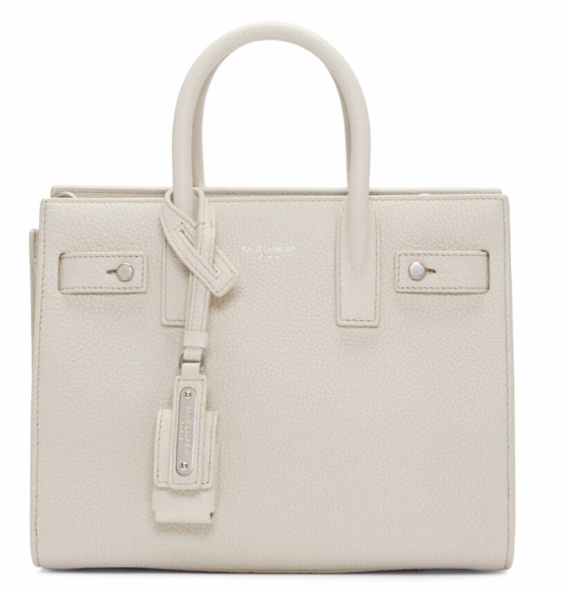 Saint Laurent  White Nano Sac de Jour Tote 白色小小款手袋 