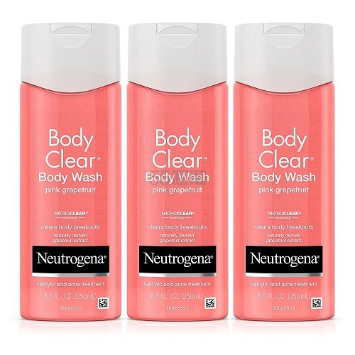 【中亚Prime会员】Neutrogena 露得清 葡萄柚水杨酸祛痘沐浴露 250ml*3瓶