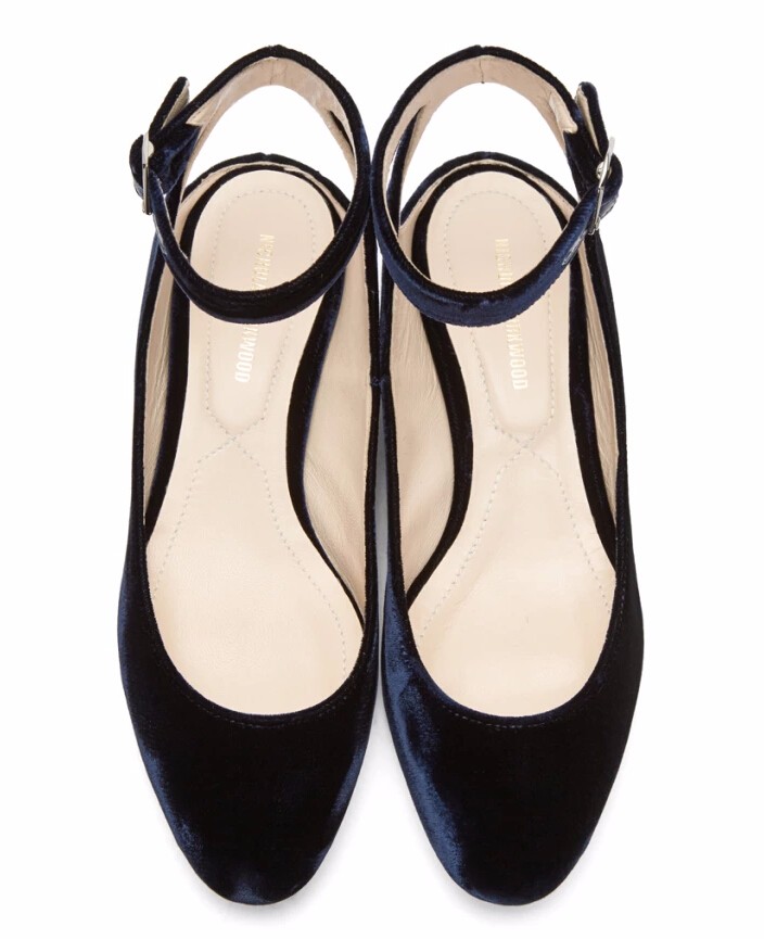 Nicholas Kirkwood N*y Velvet Lola Pearl Ballerina Flats 天鹅绒珍珠跟女鞋