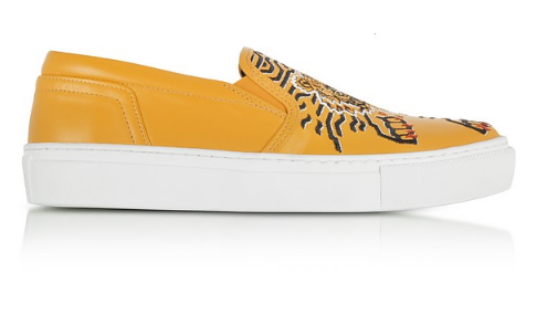 【限时*】Kenzo Tiger 黄色*一脚蹬鞋